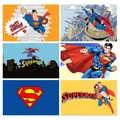 Superhero Superman Photography Backdrop DC Comics Boys Birthday Party Decoration Banner Photo