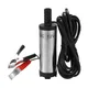 DC 12V Electric Submersible Pump Stainless Steel Submersible Pumps for Water Oil Kerosene 12 L/min