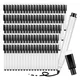 100 Pieces Dry Erase Markers Whiteboard Black Dry Erase Markers with Rubber Cap Fine Tip Dry Erase