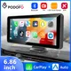 Podofo 6.86'' Car Monitor Wireless Carplay Android Auto Multimedia Player Airplay Mirror Cast