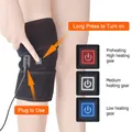 Electric Leg Massage Apparatus Knee Heating Pad USB Thermal Therapy Heated Knee Brace Support for