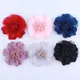 5PCS 9CM Newborn Tulle Silk Fabric Flowers For Wedding Invitation Artificial Flower For Dress