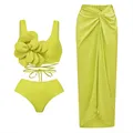 2024 New In Collection Of Bikini Set Hot Selling 3Pieces Set Women Swimwear With Pants/Skirts