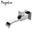 Bibcock Spout Filler Faucet Bath Crane Only Cold New 100% Solid Brass Square Style Chrome Tap With