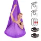 4*2.8m Full Set Aerial Silk Yoga Hammock Inversion Traction Exercises Anti-Gravity Yoga Pilates