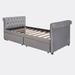 Red Barrel Studio® Averyann Upholstered Daybed in Gray | 33.4 H x 45.6 W x 80.5 D in | Wayfair E8F7B995BF9949A5B4AEA39198A994C4