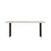 Latitude Run® Etiennette Rectangular 31.4" W Dining Table, Wood in Black/White | 29.5 H x 70.8 W x 31.4 D in | Wayfair