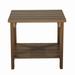 Ebern Designs Nyleigh End Table, Stainless Steel in Brown | 18.11 H x 15.75 W x 19.69 D in | Wayfair 7BA5364ED44942ECA20A04FFE986AA60