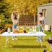 August Grove® Multi-Purpose Outdoor Folding 6Ft Casual Picnic Table Game Party Table in White | 28.98" H x 70.87" L x 28.98" W | Wayfair