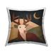 Stupell Deer & Moon Landscape Printed Outdoor Throw Pillow Design by Rachel Nieman