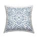 Stupell Minimal Blue White Boho Lines Pattern Printed Outdoor Throw Pillow Design by Nina Muis Surface Design