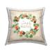 Stupell Simply Blessed Rustic Pinecone Plant Wreath Printed Outdoor Throw Pillow Design by Jennifer Pugh