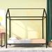 Twin Size Metal Platform Bed Kids House Bed Frame With Height Adjustable