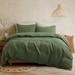 Linen Bedding Duvet Cover Set, 100% Washed Bed Sets Farmhouse Comforter Cover Set (1 Duvet Cover & 2 Pillow Shams) King