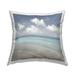 Stupell Cloudy Beach Shore Printed Outdoor Throw Pillow Design by Christine Zalewski