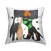 Stupell Halloween Witch & Black Cat Festive Printed Outdoor Throw Pillow Design by Ale Saiz Studio