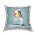 Stupell Trendy Cat Dancing Printed Outdoor Throw Pillow Design by Roozbeh