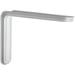 Knape & Vogt Slim-Line 12 In. D. x 7.75 In. H. White Steel L Bracket - 1 Each