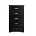 5-Tier Bedroom Chest of Drawers, Modern Dresser with Drawers