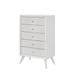 5 Drawers Wooden Cerys Chest Storage Cabinet,Sturdy Frame,Versatile Use