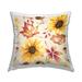 Stupell Fall Mushroom Sunflowers Pattern Printed Outdoor Throw Pillow Design by ND Art