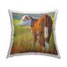 Stupell Farm Animal Cattle Grazing Printed Outdoor Throw Pillow Design by Rita Kirkman