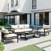 4-Piece Outdoor Patio Furniture Sets, Waterproof, Rust & Anti-uv, Suitable for Gardens & Lawns Outdoor Steel Sofa Set