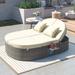 Nestfair Patio 2-Person Daybed with Adjustable Backrests and Cushions