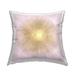 Stupell Minimal Abstract Glam Sunburst Lines Over Pink Printed Outdoor Throw Pillow Design by Abby Young