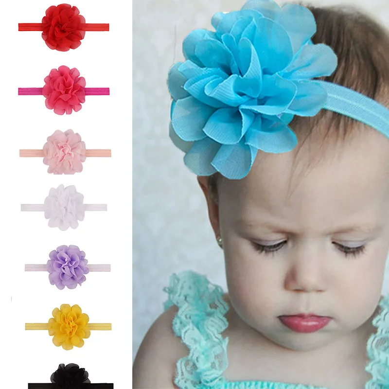 8 Farbe Süßigkeiten Farben Baby Bowknot Haarband Stirnband Kinder Mädchen Boutique elastisch schützen Turban Kopf bedeckung Kinder Haarschmuck Image