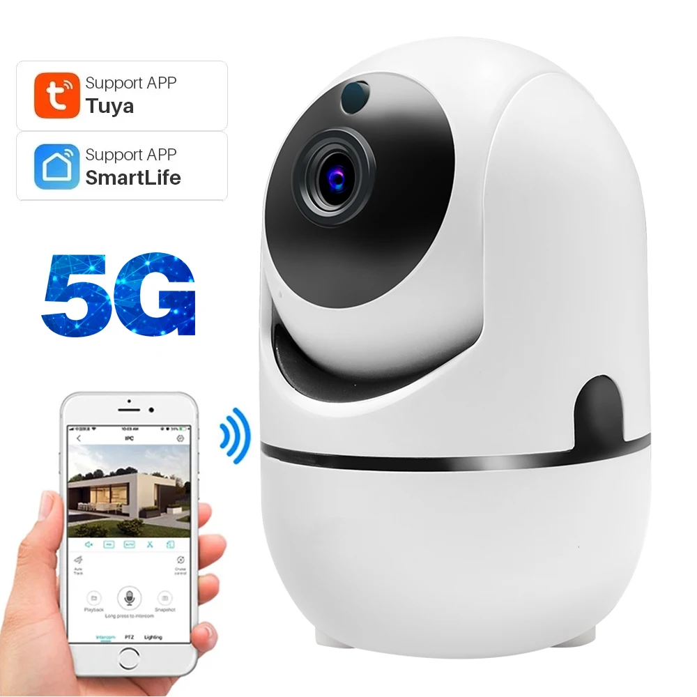 Tuya Smart 2,4GHz WLAN PTZ-Kamera 5MP 3MP Innenbereich IR-Nachtsicht Zwei-Wege-Audio Automatische Verfolgung Bewegungserkennung CCTV-Sicherheitskamera Image