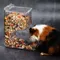 Hamster Kaninchen Food Dispenser Feeder Kunststoff Klar Automatische Pet Feeder Für Hamster Guinea