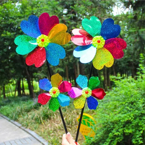 1pc Kinder Bunte Windmühle Wind Spinner Home Garten Yard Decor Outdoor Baby Spielzeug Hause