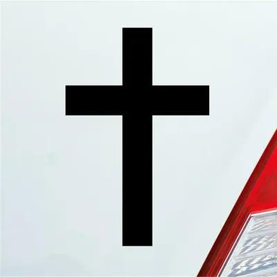 Autoaufkleber in Ihrem Desired, Farbe, Kreuz, Kirche, Kirche, Kruzifix, Kruzifix, Glaube, Wand, Stoßstange, Laptop, Kunst, Autoaufkleber Image