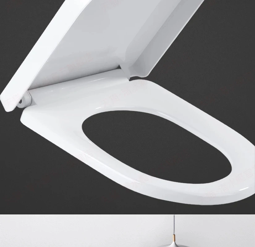 PP Universal Langsam-Close Wc-sitz Deckel Abdeckung Set Verdicken Ersatz Antibakterielle Platz Runde O/V Typ Wc sitze