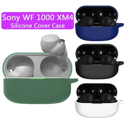 Dustpoorf Kopfhörerhüllen für Sony WF1000XM4 TWS Ohrhörer, kratzfeste Kopfhörer-Abdeckung, Silikon, Image
