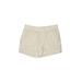 Faded Glory Shorts: Tan Print Bottoms - Women's Size 10 - Stonewash