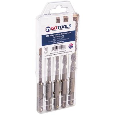 SDS-plus Hammerbohrer-Satz Twin Tip 5-teilig GT81001 Made in Germany - Gotools Image
