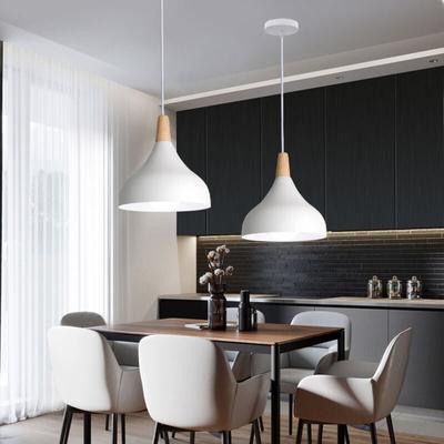 Axhup - 2er Pendelleuchte, 1 Flammig Hängeleuchte im Moderne Stil, Kronleuchter mit Ø20cm Image