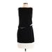 Lauren by Ralph Lauren Casual Dress - Mini Crew Neck Sleeveless: Black Color Block Dresses - Women's Size 10