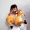 35cm Cartoon Kleine Rotwild Bambi Sika deer plüsch stofftier spielzeug weiche baumwolle gefüllte puppe Sophie modell kinder baby spielzeug mädchen geschenk