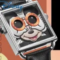 Disney Mickey Mouse für Frauen Uhr Cartoon Rechteck Zifferblatt Quarz Armbanduhr kreatives Design