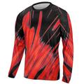 21grams homme maillot de descente manches longues vélo maillot haut vélo de montagne vtt vélo de route cyclisme respirant séchage rapide évacuation de l'humidité bandes réfléchissantes jaune rouge bleu graphique