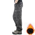 Homme Pantalon Cargo Pantalon en molleton Pantalon de travail Poche Multi poche Taille haute Couleur Pleine Vestimentaire Extérieur Mollet Extérieur Casual Classique Grand et grand Ample Armée jaune