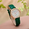 Luxus Marke Frauen Uhren Mode Quarz Armbanduhren Hohe Qualität Vintage Lederband Uhr Montre Femme