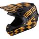 Troy Lee Designs SE4 Polyacrylite Race Shop MIPS Motocross Helm, schwarz-gold, Größe XL