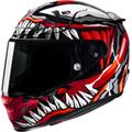 HJC RPHA 12 Maximized Venom Marvel Helm, schwarz-weiss-rot, Größe L