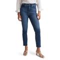 Stovepipe High Waist Stretch Denim Jeans