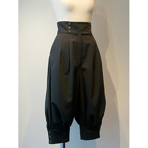 Mittelalterlich 17. Jahrhundert Hose Maskerade Pirat Outlander Einfarbig Kostüm Damen Keltisch Seeräuber Maskerade Alltagstauglich Erwachsene Hose Image