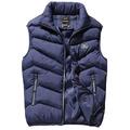 Herren Weste für Wanderer Gesteppte Pufferweste Daunenweste Winter Draussen warm halten Packbar Atmungsaktiv Leicht Winterjacken Trench Coat Shirt Skifahren Jagd Angeln Gelb Rote Marineblau Grau